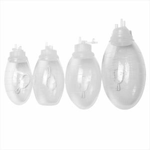 Closed Suction Drainage Reservoir Bulb, Silicone Surgical Drain Bulb with Drain Port and Connector, Drainage Collection Reservoir for Fluid Collection System,100ml,1Pc
