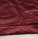 DEZENE Burgundy Throw Pillow Covers: 2 Pack 18x18 Inch Original Striped Velvet Square Decorative Pillow Cases for Farmhouse Couch