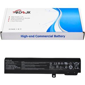 BTY-M6H Laptop Battery for MSI GE72 2QC 2QD GL62 GL62M GL72 GL62-6QD-030FR GL62-6QC MS-16J2 GE62 GE62VR GE63 GE63VR GP62 GP72 GP62MVR GP72MVR GE72VR GE73 GL62VR GL72VR CX62 6QD PE60 PE70 10.86V 51Wh