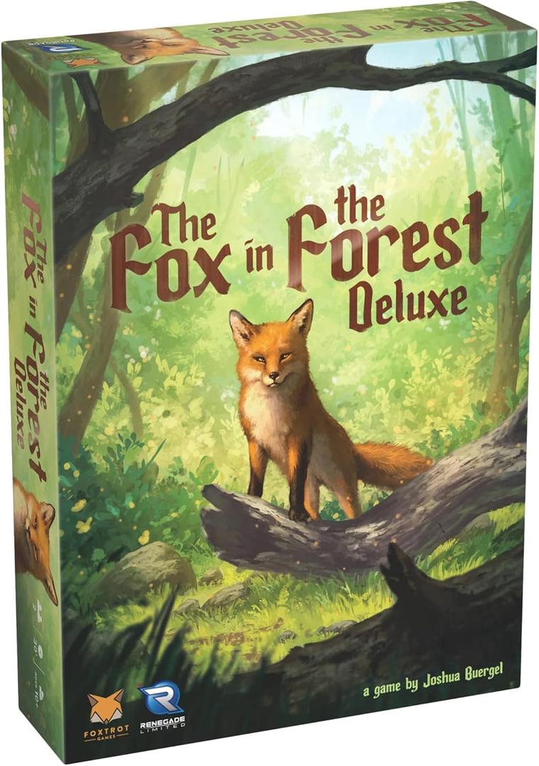 Renegade Game Studios Fox in the Forest Deluxe 2 Player Trick-Taking Card Game, Fairy Tale Strategy Game with Foil Cards & Acrylic Tokens, Ages 10+