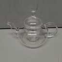 CNGLASS Glass Teapot Stovetop Safe,Clear Teapot with Removable Infuser 20.3 oz,Loose Leaf and Blooming Tea Maker