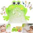 Light Up Baby Bath Bubble Toys,Tub Big Frog Automatic Bubble Maker Blower Toys with 24 Music Baby Fun Shower Toys, for Boys, GirlsNew 2024