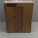 JEKO&JEKO 146 Qt Narrow Bathroom Storage Cabinet, 3Tier Slim Tall Cabinet Organizer with Wheels, Foldable Plastic Storage Bin for Small Spaces, White