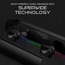 Creative Sound Blaster GS3 Compact RGB Gaming Soundbar, Superwide, Black