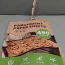 CAREGY 480Pcs Unbleached Parchment Paper Sheets, 12 x 16 Inch,Precut Non-Stick Parchment Paper for Baking,Cooking, Grilling, Air Fryer and Steaming,Fit for Half Sheet Pans