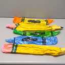 6 Pieces Inflatable Crayon Pencil Balloon Set Multicolor Back to School Party School Decoration for Classroom Playground Indoor Outdoor Birthday Party Decoration 