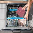 2 Pack Lick Mat for Dogs,Cats,Upgraded 8.58.5 inches Licking Mats with Suction Cups,Slow Feeder Licking Pad for Anxiety Relief and Boredom Reducer,Suitable for Dog Training Set 8 (Berry & Pink)