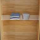 FIRJOY Expandable Wall-Mounted Closet Shelf Organizer, Adjustable Storage Rack, Heavy Duty (White, 46" - 56.5")