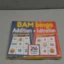 THE BAMBINO TREE Addition and Subtraction Facts Bingo Game - 1st 2nd & 3rd Grade Educational Math Learning for Classroom & Homeschool