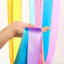 16PCS Pastel Rainbow Gymnastics Dance Ribbons Party Favors Decorations for Kids, Kids Twirling Ribbon Stick Goodie Bag Stuffers for Girls Unicorn Princess Ice-cream Butterfly Birthday Party