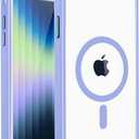 PinLiSheng Magnetic for iPhone Case [Mil-Grade Drop Protection] [Compatible with Magsafe] Shockproof Slim Transparent Protective Phone Case, (A-Blue, iPhone SE3/SE2/8/7)