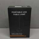 LED Cordless Table Lamps, Portable Rechargeable 6000mAh Outdoor Lights, 3 Color Stepless Dimming Battery Powered Bedside Lamp,wireless Touch Desk Lamp For Bedroom/Kitchen Lamp/Camping/Patio(Black