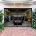 Magnetic Garage Door Screen Kit 9x8 FT - Retractable Mesh Net Screen Door with Fiberglass Mesh for 1 Car Garage 9x8ft, Blocks Bugs & Provides Privacy - Perfect for Workshop, Gym, or Patio