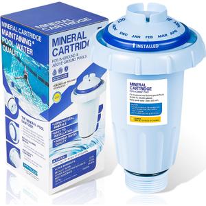 Replacement for Zodiac Nature2 Express Mineral Cartridge W28175 W26775 Vessel System W20176 W20171 W20086 W20080 In-Ground & Above-Ground Swimming Pools Up to 30,000 Gallons New Upgraded