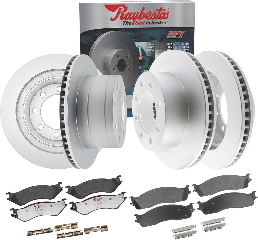 Raybestos Element3 E3V70009 Automotive Replacement Brake Kit for Front and Rear Coated Rotors and Hybrid/Ceramic Brake Pads for 2006-2008 Dodge Ram 1500, 2002-2008 Ram 2500, 2003-2008 Ram 3500