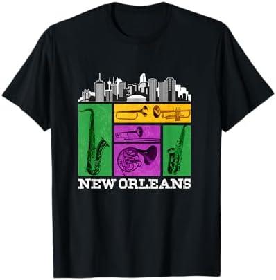 New Orleans, NOLA and The Big Easy Men, Women and Kids Music T-Shirt M