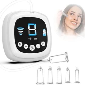 Electric Facial Cupping Set for Face - 3-In-1 Face Cupping, Gua Sha & Massage Tools for Skin Care - Multifunctional Facial Neck Eye Cuppings Massager for Wrinkle With 3 Modes & 5 Frequencies & 9 Gears