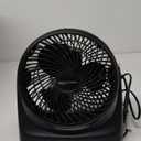 Amazon Basics Air Circulator Fan, Desk Fan for Bedroom, Home and Office, With 90-Degree Tilt Head, 3 Speed Settings, Lightweight (3 LBS), 35 Watts, Black, 11.1"W x 6.3"D x 10.9"H