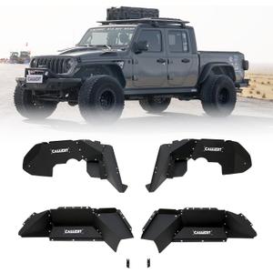 Aluminum Front & Rear Inner Fender Liners for 20-26 Jeep Gladiator JT, 4PCS