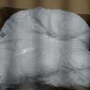 Andency White Comforter Set Queen Size, 3 Pieces Ruffle Farmhouse Bed Set