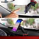 Tuff Tech Super Stick Windshield and Dash Mount Phone Holder, Universal Car Phone Holder