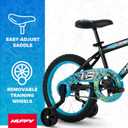Huffy Upshot 16 Inch Boy's Bike for Kids, Removable Training Wheels, BMX Design, Designed for Growth, Durable Construction, EZ Build Assembly