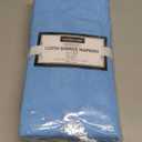 Cotton Clinic Cloth Dinner Napkins - Perfect Everyday Use Table Napkins - Soft Durable Washable - Ideal for Party Wedding Christmas Easter - Set of 12-20x20 inches Light Blue Napkins