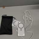 Wireless Charging Station, 3 in 1 Phone Charger Stand, Foldable MagSafe Charger for 17/16/15/14/13/12 Pros Plus, Watch Ultra, Airpods, Magnetic Travel Charging Station with 20w Adapter (White)