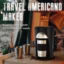 Portable Coffee Maker for Travel Camping Car, Compact Drip Coffee Machine Single Serve with 10oz Travel Mug for Traveling, RV, Office, Camping, 12V Socket, Black