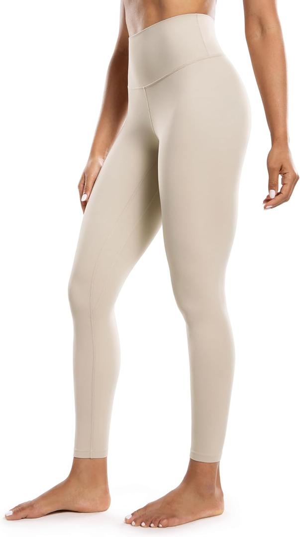 POSHDIVAH Women's Creamluxe Yoga Leggings 21"/23"/25"/28" High Waisted Cream-Feeling Workout Lounge Pants for Running (M)