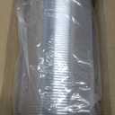 Qeirudu 10 oz Small Clear Plastic Bowls, 60 Pack Disposable Hard Plastic Party Serving Bowls for Salads, Ice Creams, Fruit, Desserts, Parfaits, Snacks