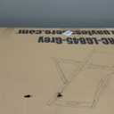 Outdoor Wooden Patio Lounge Chair 2 Set Beach Sling Chair Set Height Portable Reclining Beach Chair Solid Wood Frame with White Polyester Canvas 3 Level,Grey