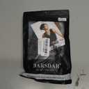 BARSDAR 2 PCS Messy Bun Hair Pieces - Elastic Grey Hair Bun Scrunchies Extensions for Women - Synthetic Thick Fluffy Messy Updo Salt Pepper Hairpieces, Dark Gray & White Tips