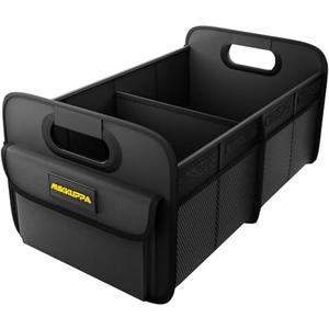 MIKKUPPA Car Trunk Organizer - 70L Collapsible Trunk Organizer for Groceries, Car Storage Organizers for SUV Auto Truck Van with Non Slip Bottom (Black)