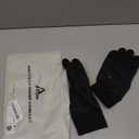 Lightweight Running Winter Gloves Touch Screen Gloves Liners for Cycling Biking for Men Women (Black)