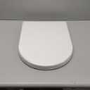 SADALAK Soft Close Quick Release Toilet Seat Elongated- Heavy Duty Adjustable Stainless Hinges, D/U Shape Toilet Seats Cover for Easy Cleaning & Simple Top Fixing - White Toilet Lid