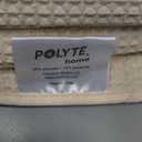 POLYTE 430 GSM Microfiber Quick Dry Lint Free Oversize Bath Towel Set, 6 Piece (Waffle Weave)