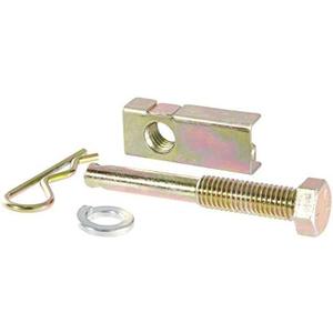 CURT 22315 Anti-Rattle Hitch Pin Shim Device, Fits 1-1/4-Inch Receiver, 1/2-In Hole, Yellow Zinc