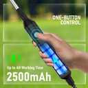 2 Gallon Garden Sprayer, Weed Pump Sprayer with 5 Mist Nozzles, Retractable Wand & Adjustable Strap for Lawn, Yard & Plants