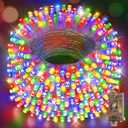 Hezbjiti Christmas String Lights Outdoor, 1000 LED 394ft 8 Lighting Modes Christmas Fairy Lights with Remote and Timer for Home, Birthday, Wedding, Party, Tree Decorations (1000 LED, Multicolor) (1000LED 403FT Clear Wire)