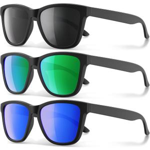 Polarized Sunglasses for Men and Women - Classic Fashion Sun Glasses Shades for Driving, Outdoor Sports, and Daily Wear UV400 Protection