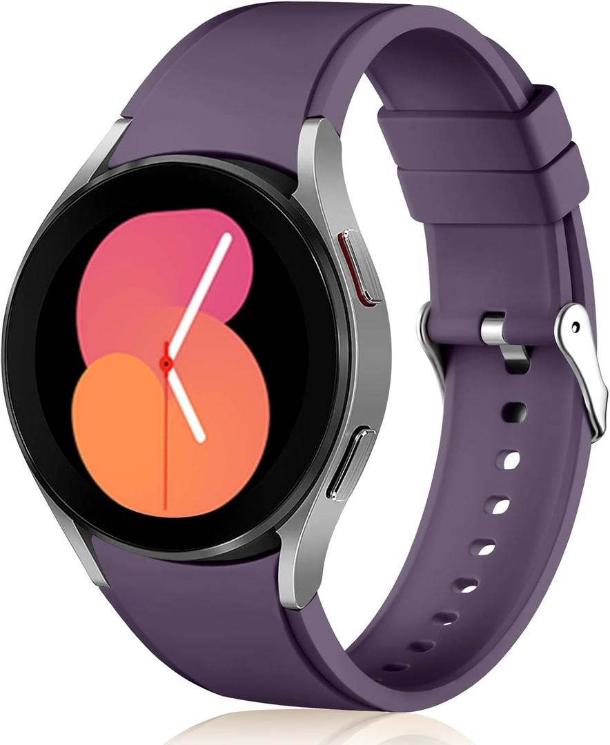 Lerobo No Gap Band Compatible With Samsung Galaxy Watch 7 5 4 6 (44mm 40mm), Watch 5 Pro (45mm), 4 Classic (46mm 42mm) - 20mm Quick Release Sport Replacement for Women Men