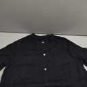 Womens Short Sleeve Cardigan Summer Sweaters Crew Neck Button Down Knit Shirt Blouse Dressy Casual Tops (Black, M)