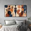 Extra Large Wall Art for Living Room Above Couch Bedroom Office, Beige Abstract Modern Luxury Framed Crystal Porcelain Wall Decor, Waterproof Easy Clean Artwork for Home Hotel Restaurant Spa 29x58 Inch