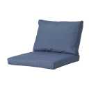 Outdoor Patio Chair Cushion Set, Blue – 2-Piece Deep Seat Cushion (23.75" x 23.75") & Back Pillow (22" x 20") for Outdoor Furniture