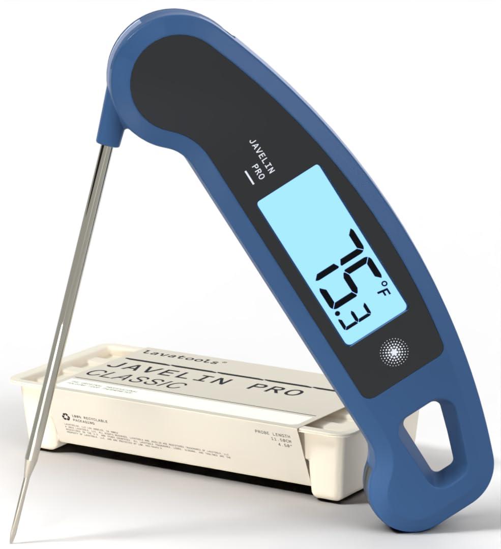 PRO Classic Ultra-Fast 2-Second Professional Digital Instant Read Meat Thermometer for Grill and Cooking, Auto-Rotating Backlit Display, IP65 Water Resistant, NSF Certified – Maize