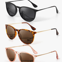 KALIYADI Sunglasses Womens Polarized Womens-Sunglasses: Trendy Sun Glasses with UV400 Retro Style for Party Beach Shopping