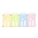 Fortella Cloud Castle Foldable Playpen, Baby Safety Play Yard with Whiteboard and Activity Wall, Indoors or Outdoors (Multicolor 4-Panel Extension)