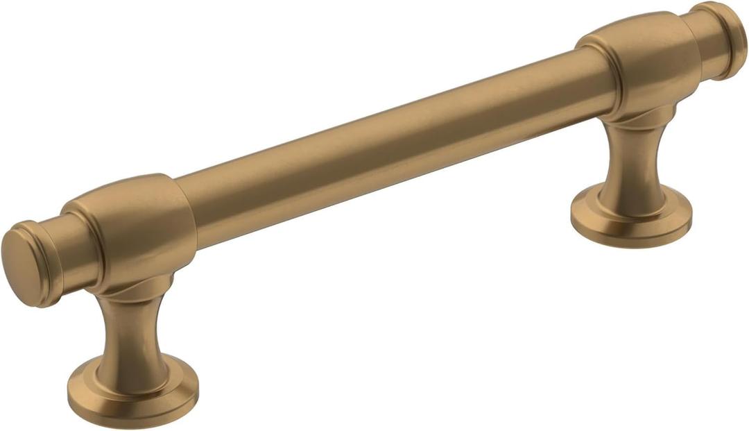 Amerock | Cabinet Pull | Champagne Bronze | 3-3/4 inch (96 mm) Center-to-Center | Winsome | 1 Pack | Drawer Pull | Cabinet Handle | Cabinet Hardware