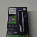 Norelco Philips Beard Trimmer and Hair Clipper Series 5500, Electric, Cordless, one Pass Beard Trimmer and Hair Clipper with Washable Feature for Easy Clean - No Blade Oil Needed - BT5511/49